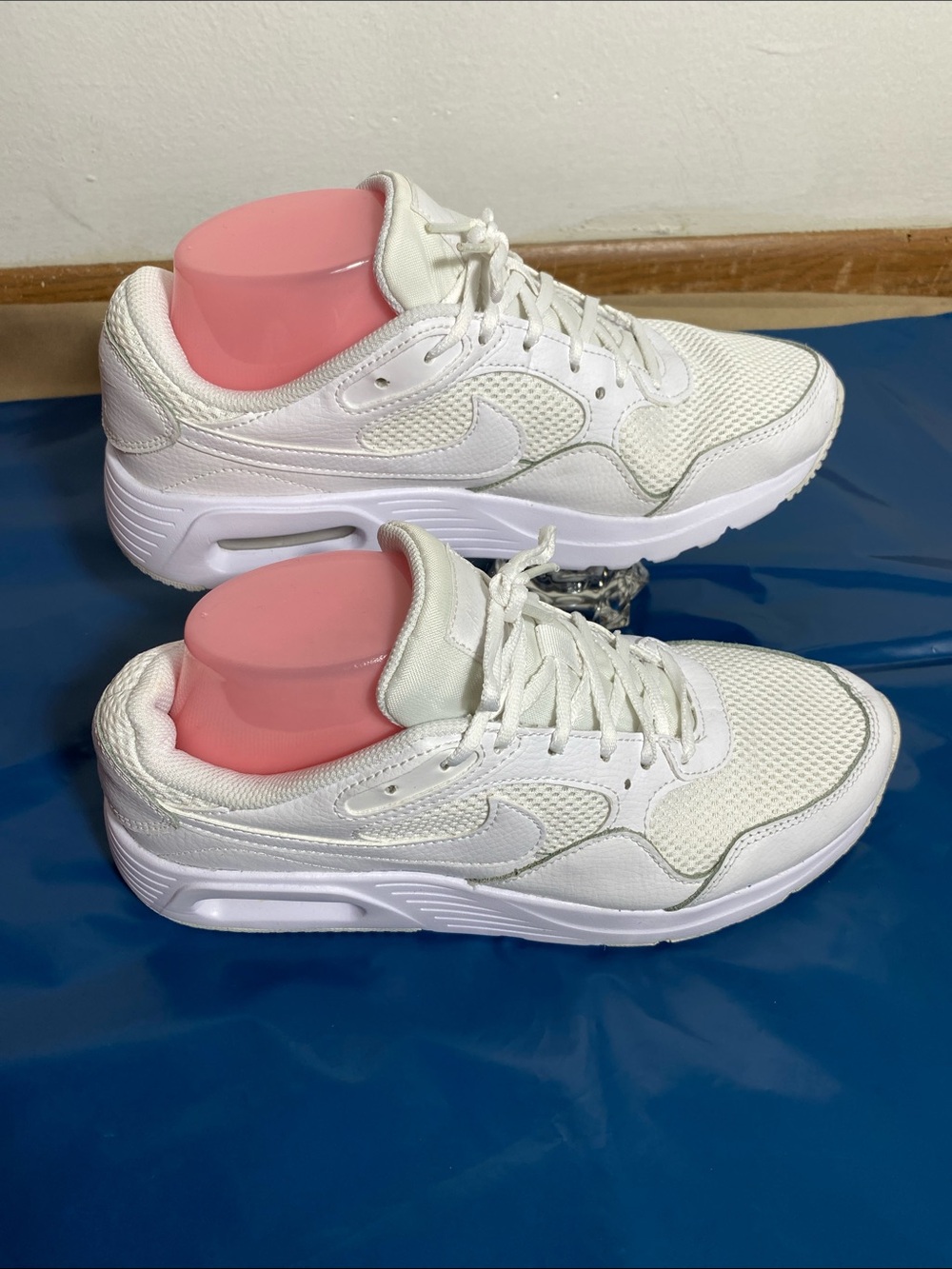 Nike Air Max SC Shoes Womens Size 8.5  White Leather Running Sneakers CW4554-101